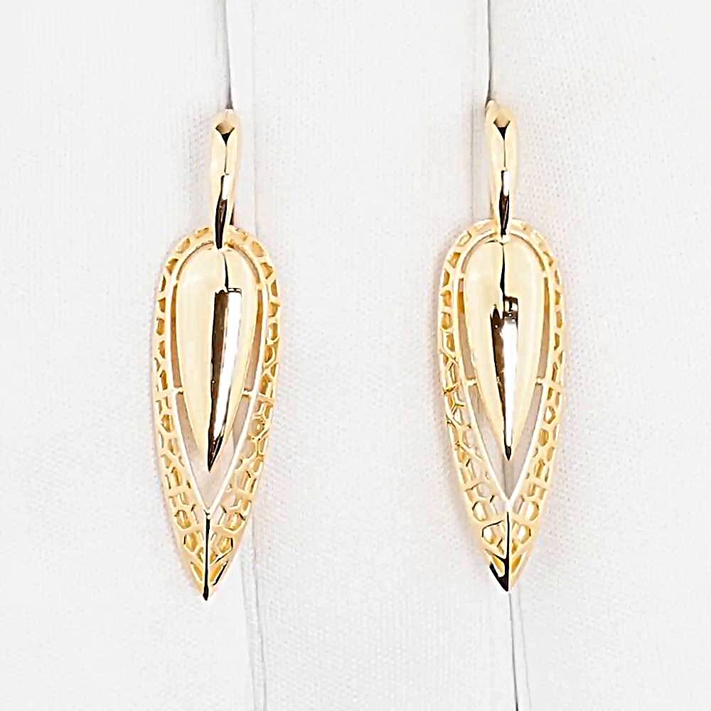 Серьги из красного золота 585 пробы