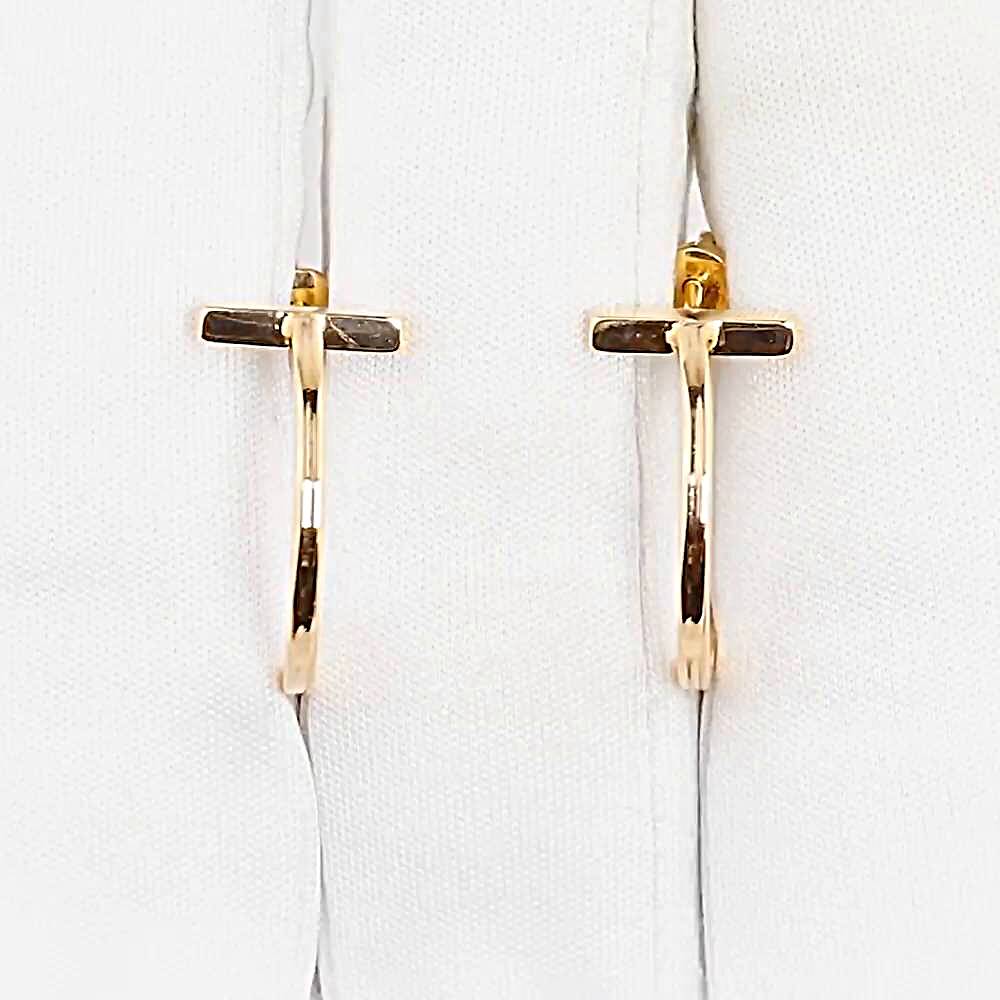 Серьги из красного золота 585 пробы
