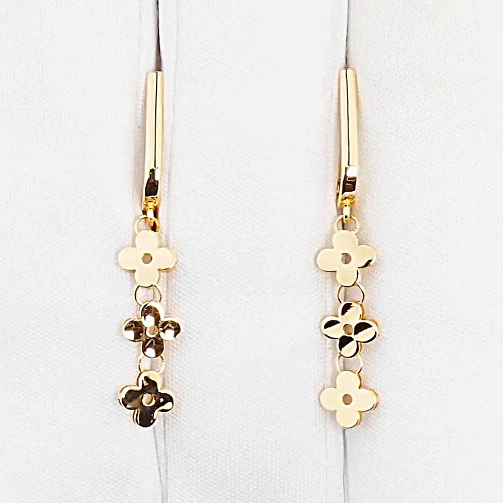 Серьги из красного золота 585 пробы