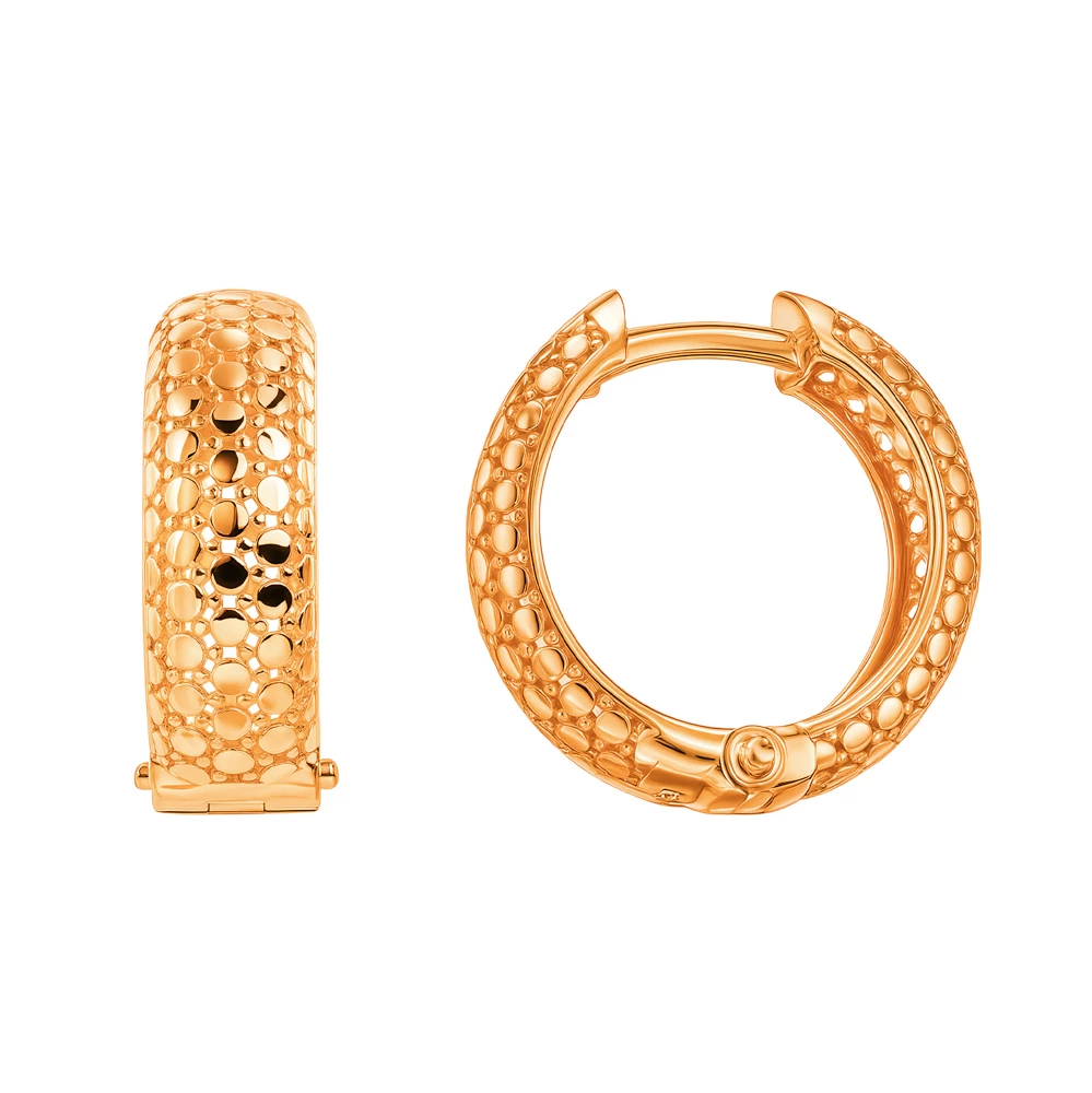 Серьги из красного золота 585 пробы