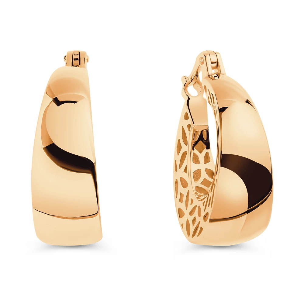 Серьги из красного золота 585 пробы