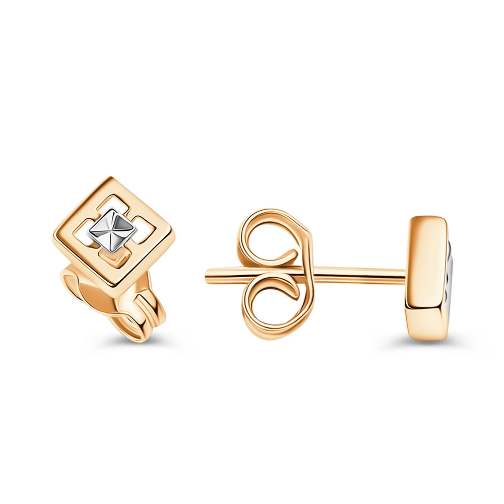 Серьги из красного золота 585 пробы