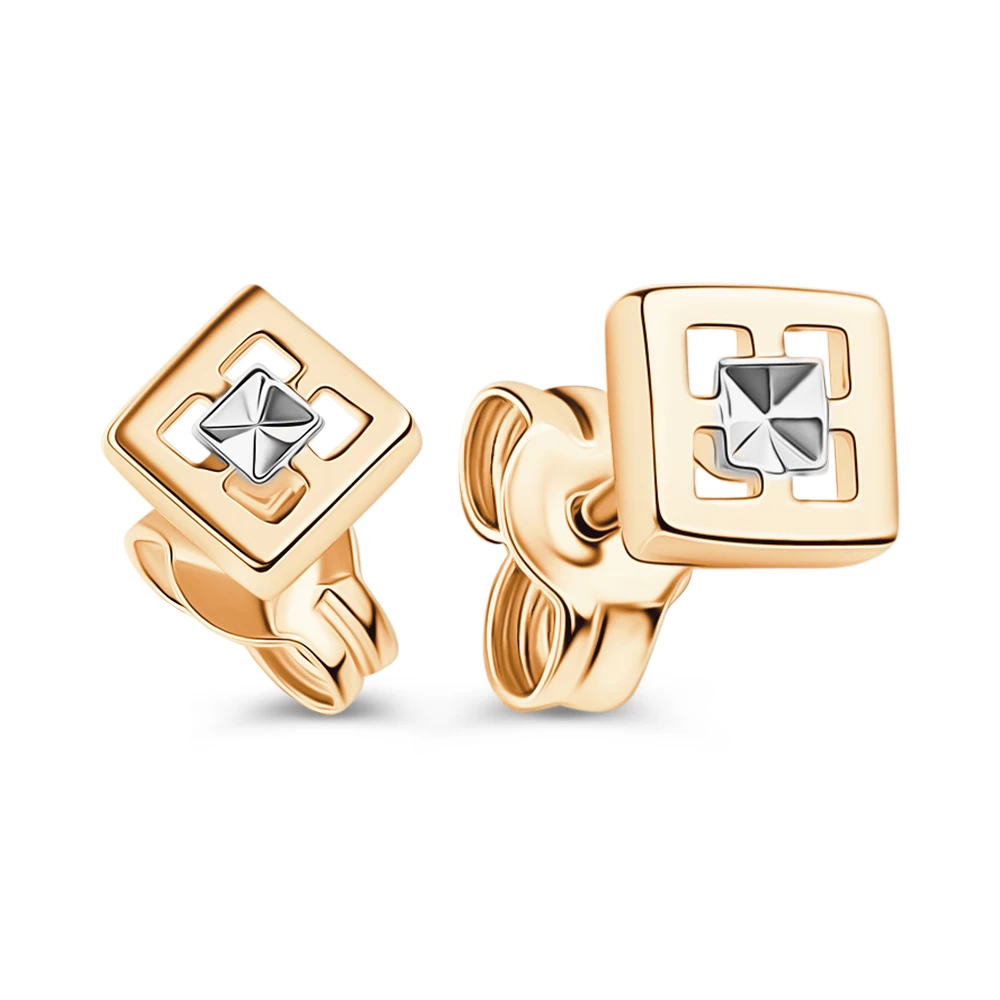 Серьги из красного золота 585 пробы