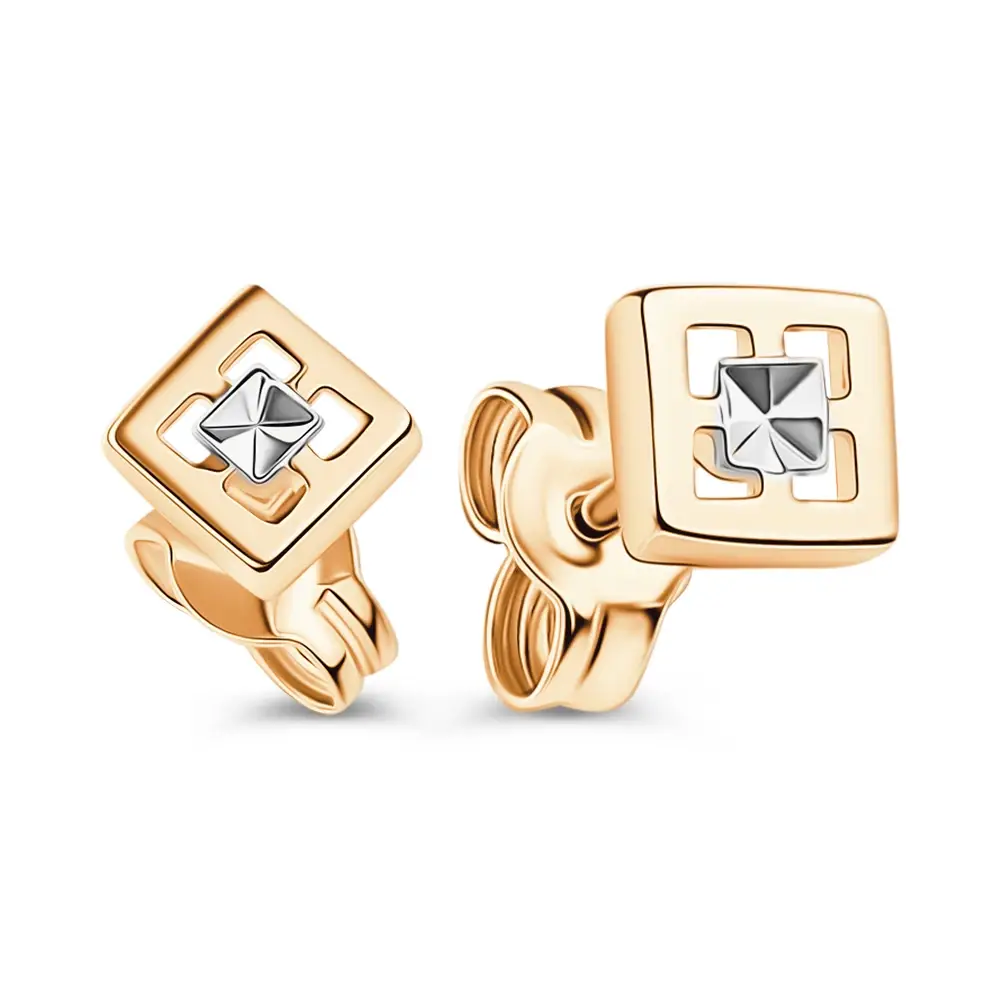 Серьги из красного золота 585 пробы 1