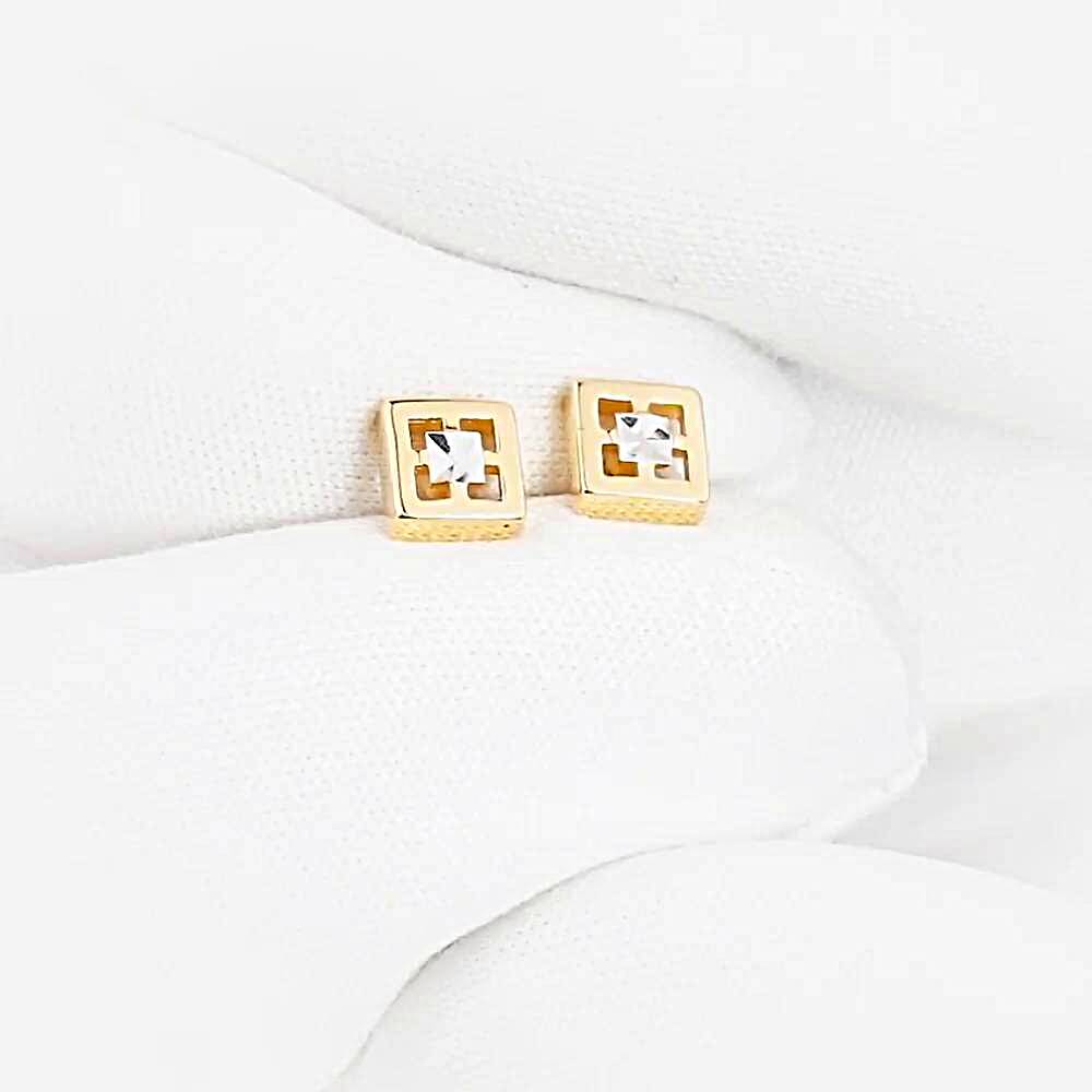 Серьги из красного золота 585 пробы