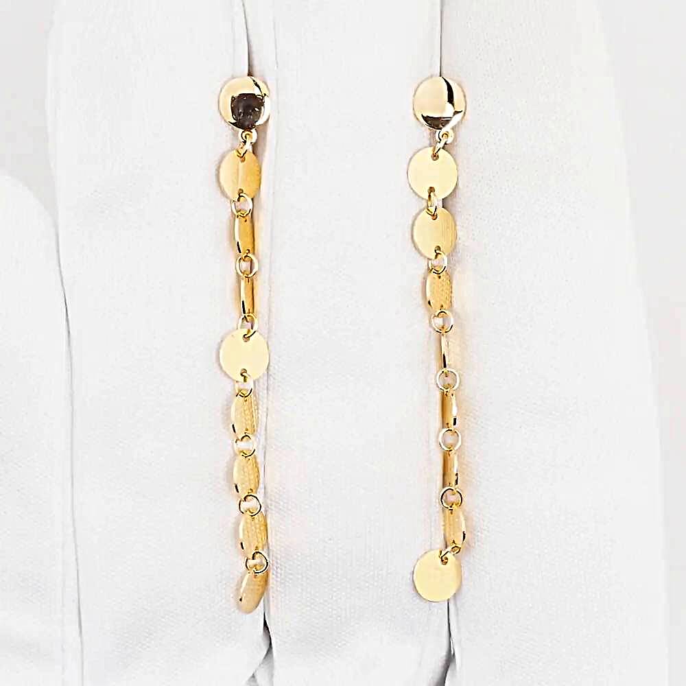 Серьги из красного золота 585 пробы