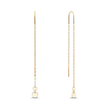 Серьги из красного золота 585 пробы