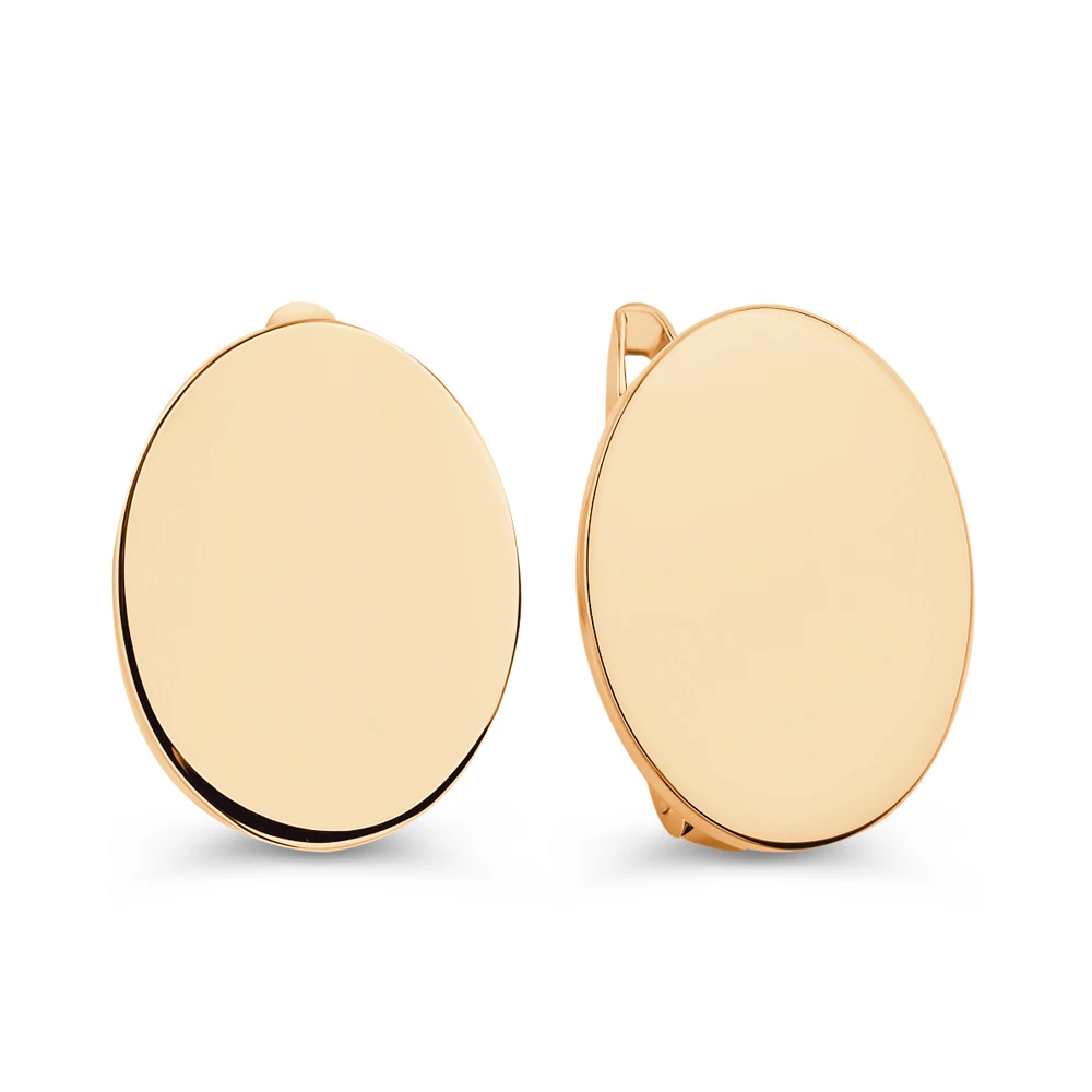 Серьги из красного золота 585 пробы