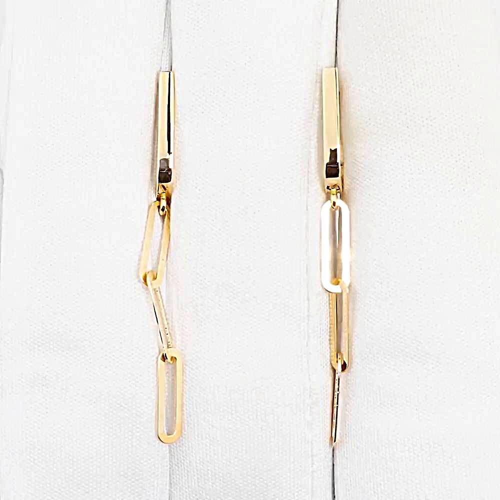 Серьги из красного золота 585 пробы