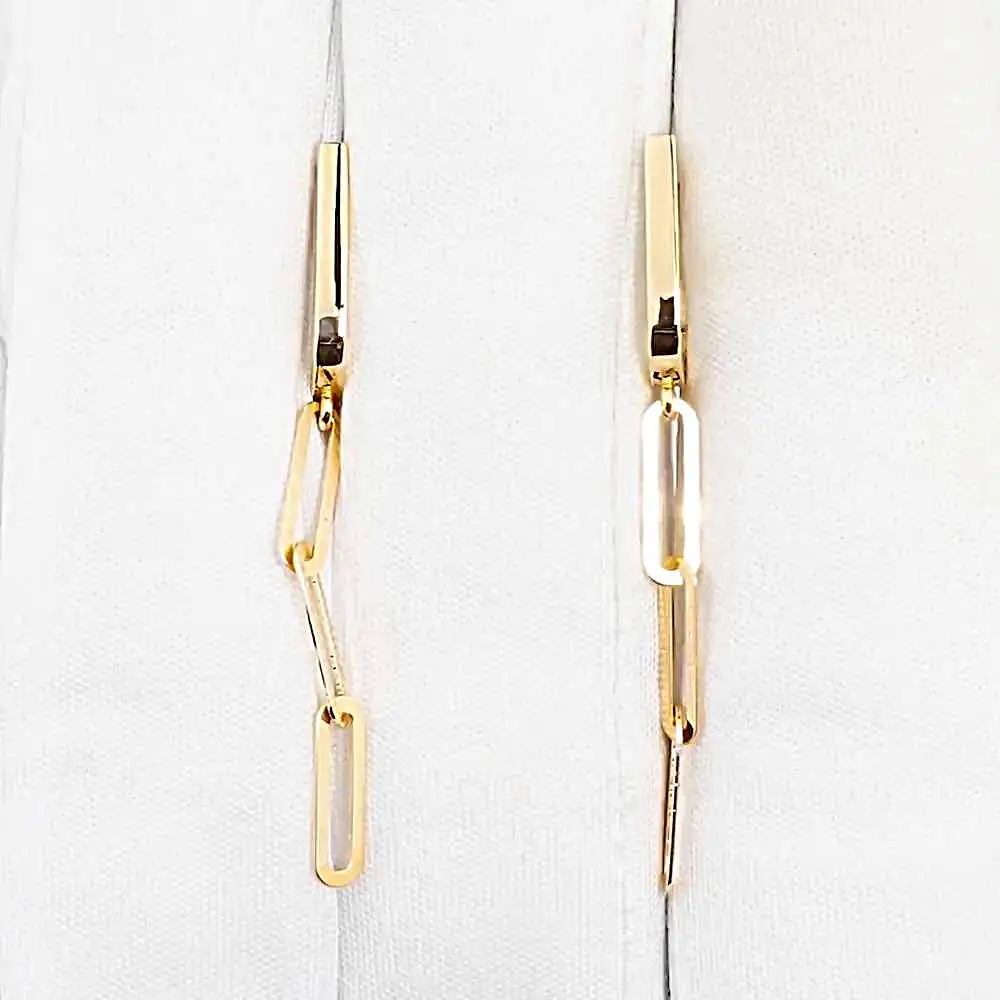 Серьги из красного золота 585 пробы 2