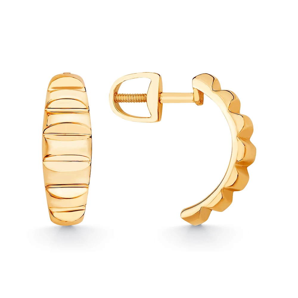 Серьги из красного золота 585 пробы
