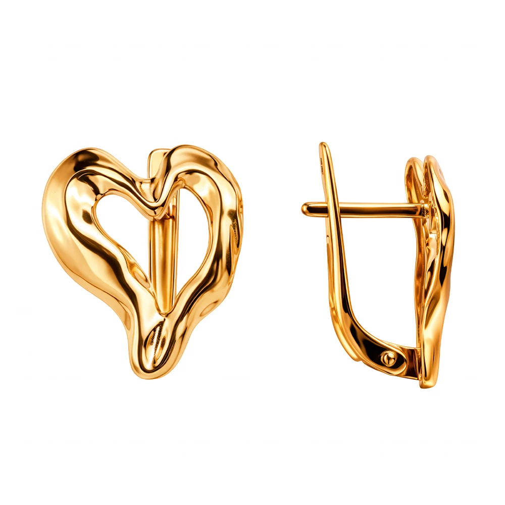 Серьги из красного золота 375 пробы