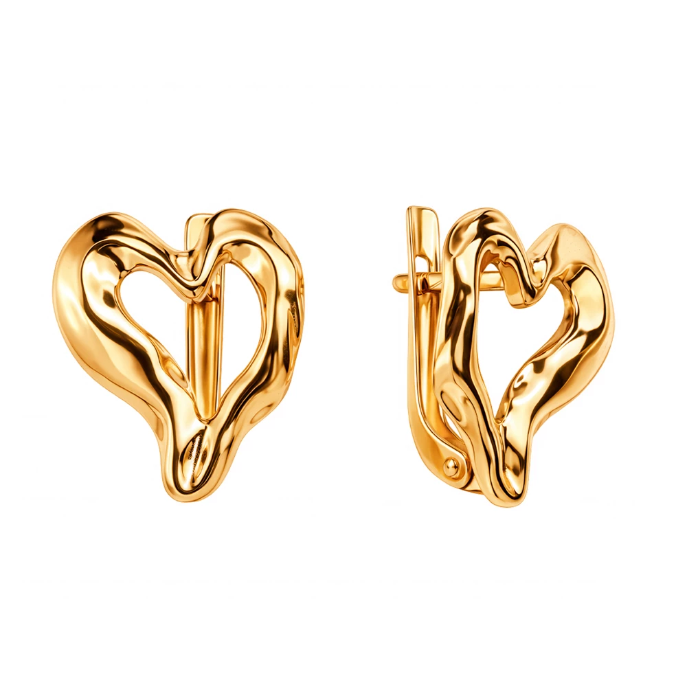 Серьги из красного золота 375 пробы