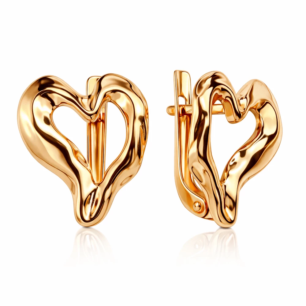 Серьги из красного золота 375 пробы