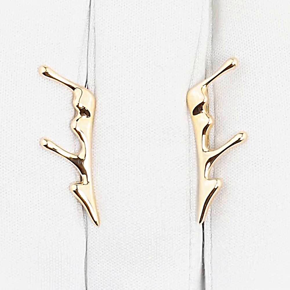 Серьги из красного золота 585 пробы