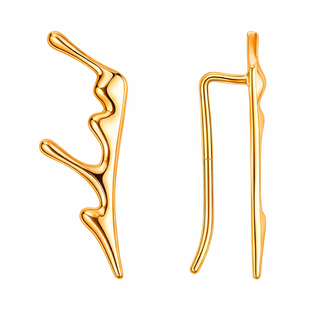 Серьги из красного золота 585 пробы