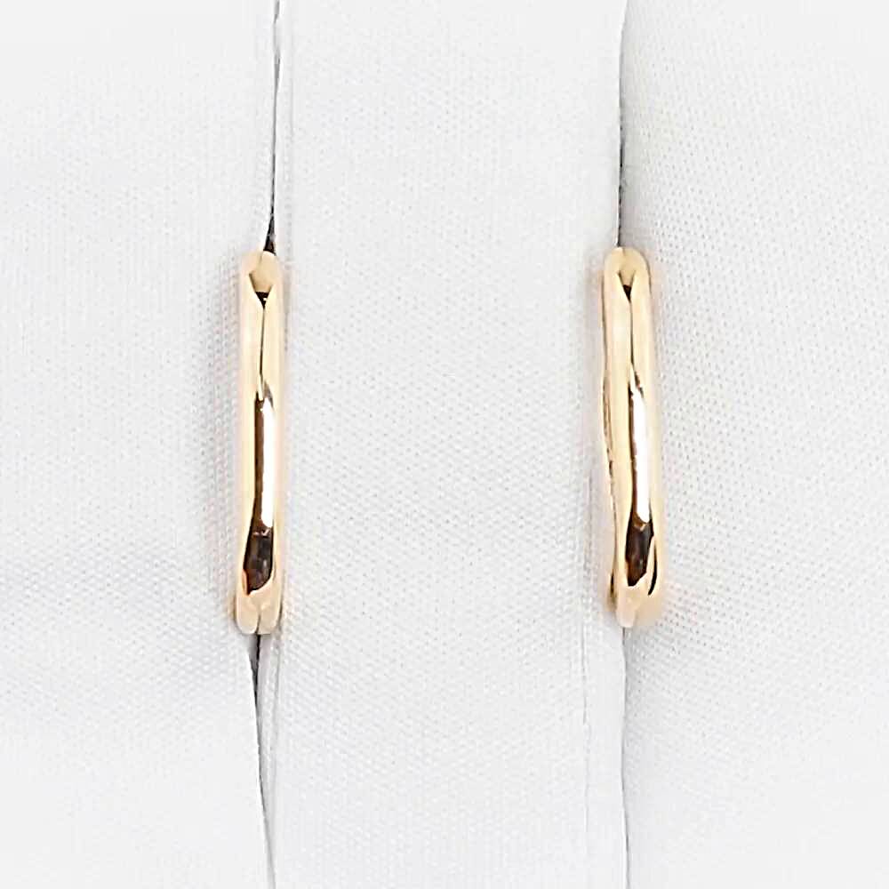 Серьги конго из красного золота 585 пробы Серьги конго из красного золота 585 пробы