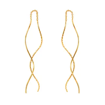 Серьги из красного золота 585 пробы