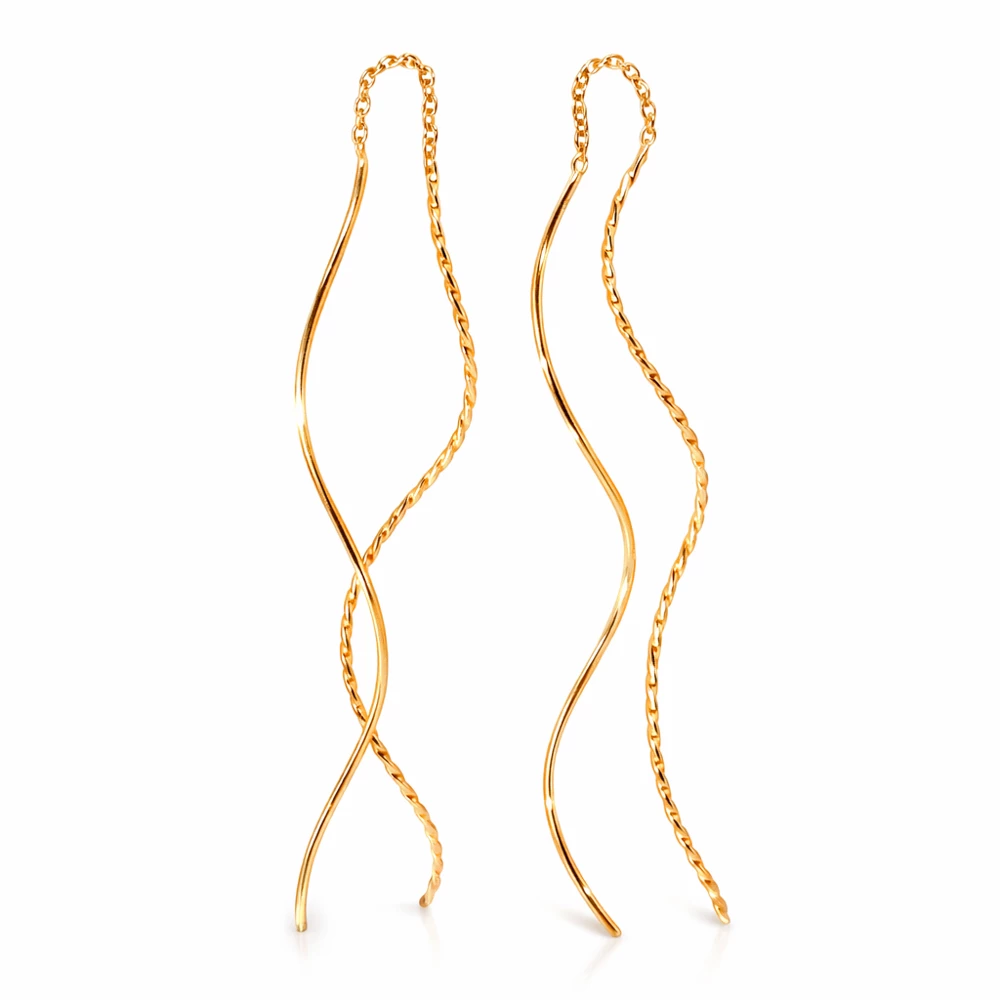 Серьги из красного золота 585 пробы