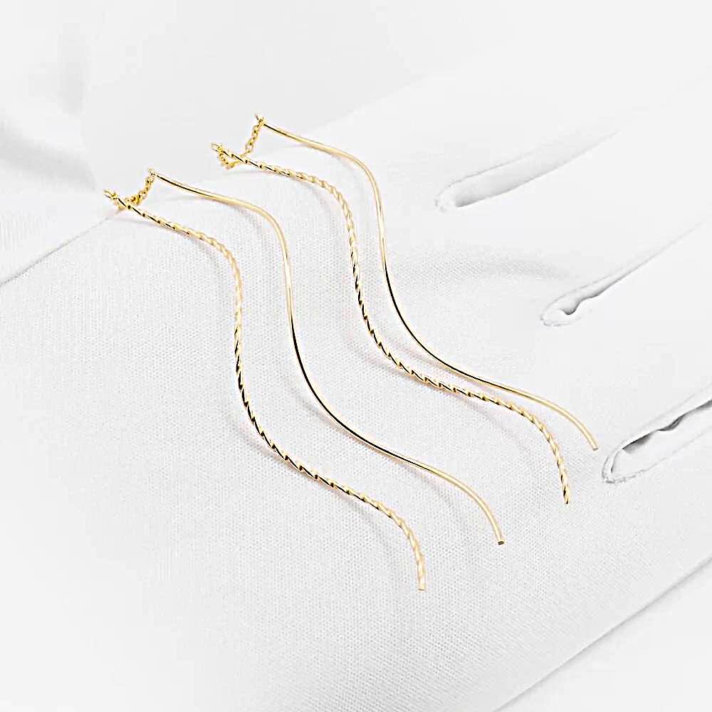 Серьги из красного золота 585 пробы