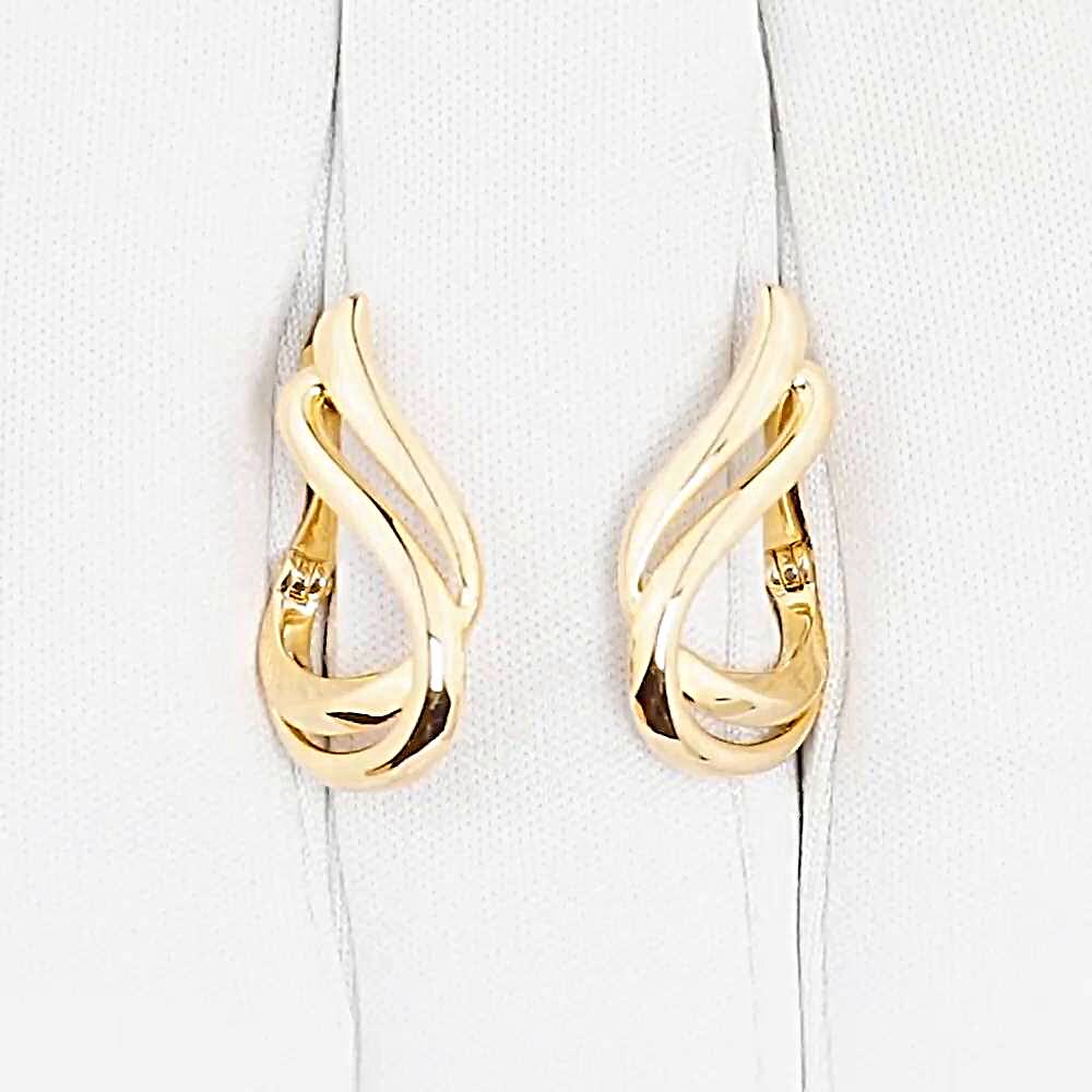 Серьги из красного золота 375 пробы