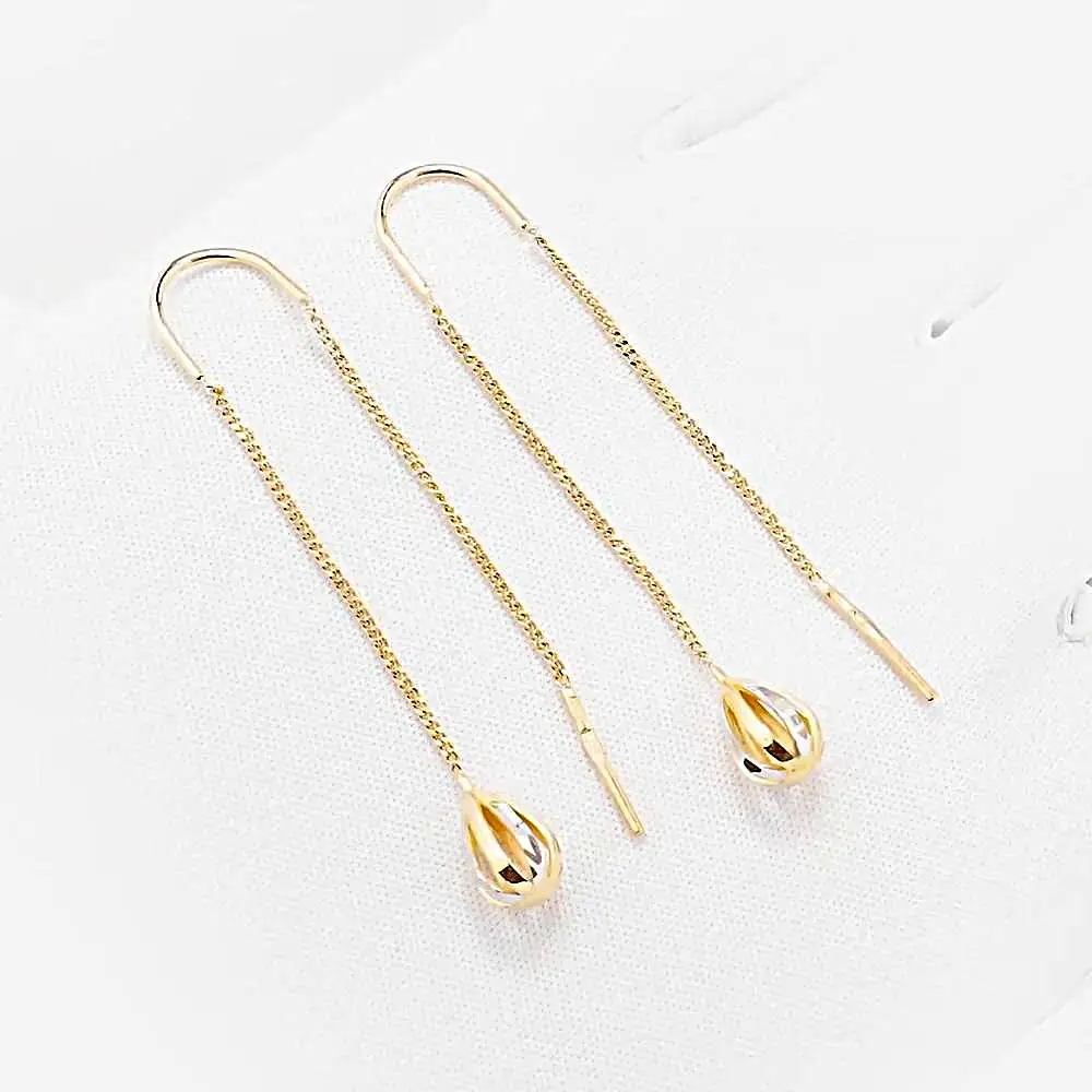 Серьги из красного золота 375 пробы 2