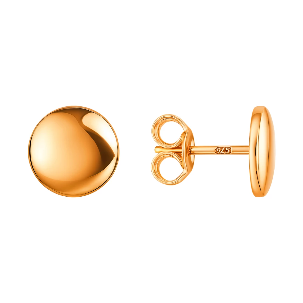 Серьги из красного золота 375 пробы