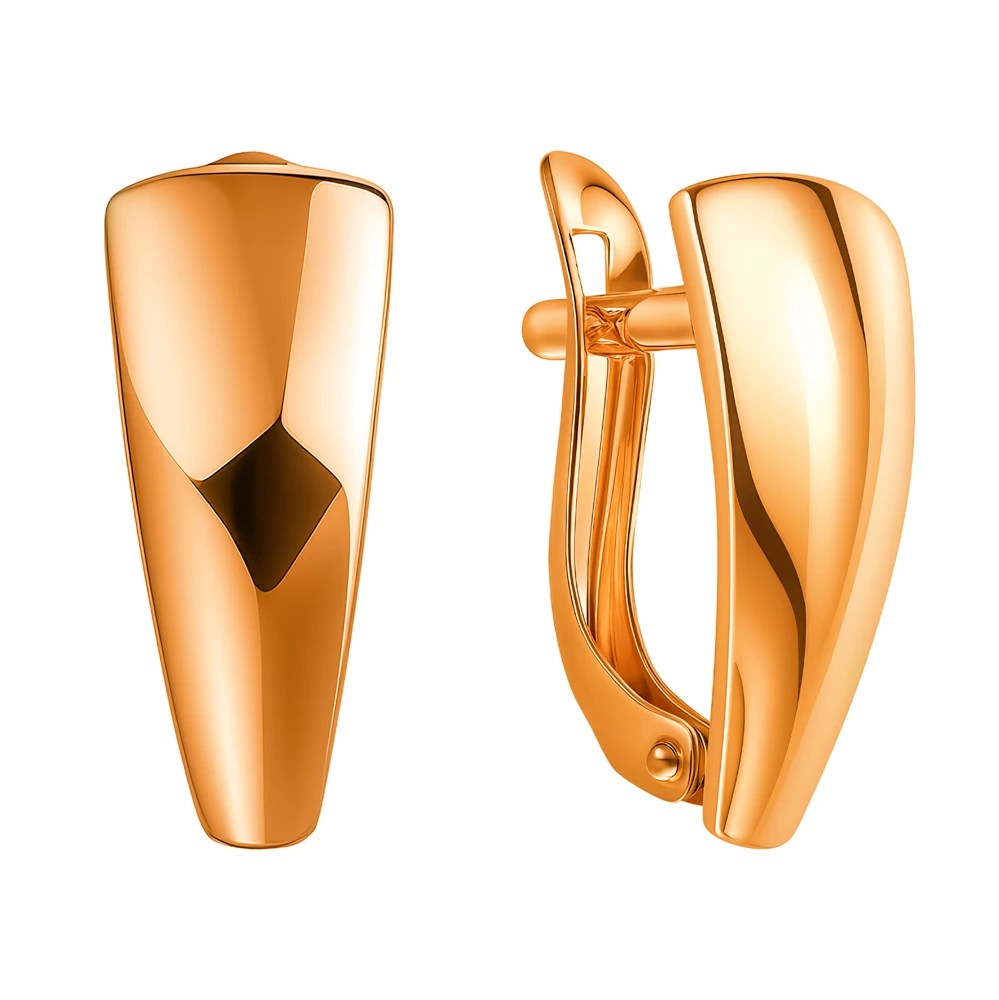 Серьги из красного золота 375 пробы