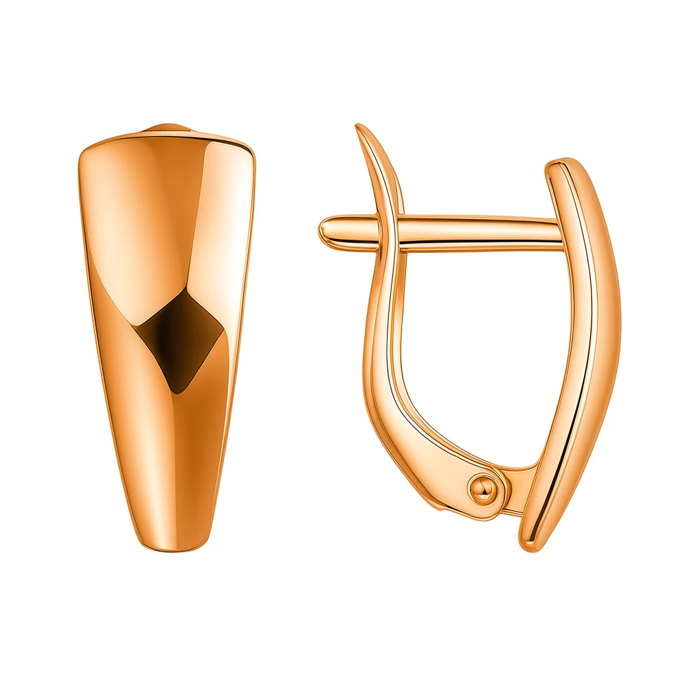 Серьги из красного золота 375 пробы