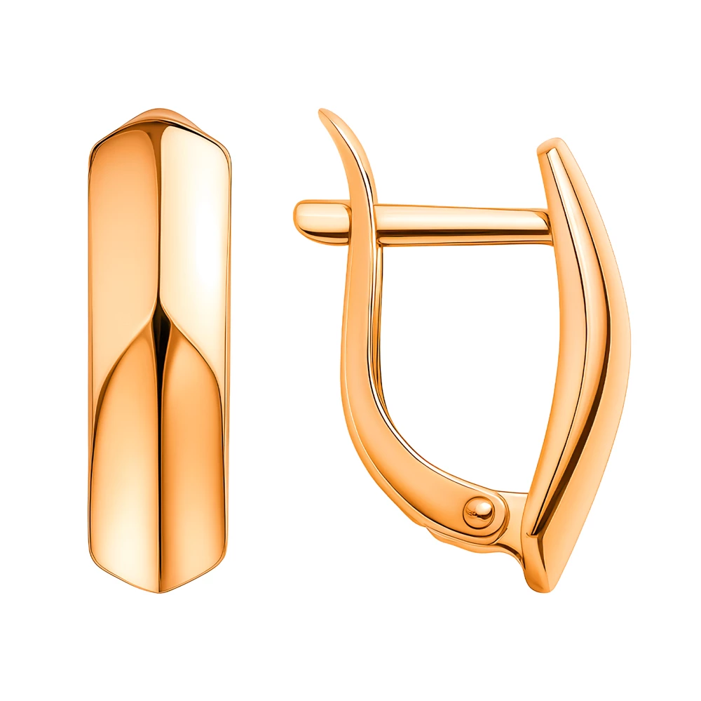 Серьги из красного золота 375 пробы