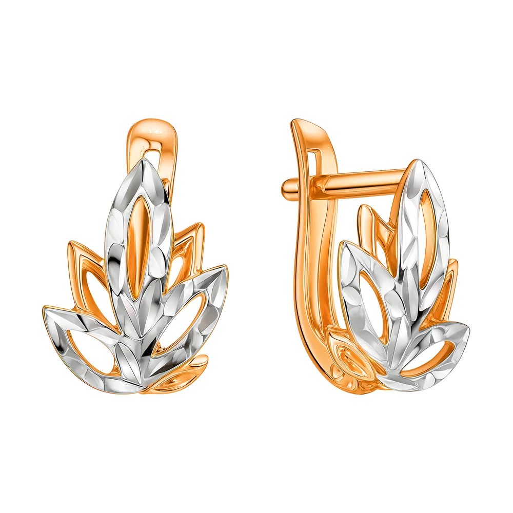 Серьги из красного золота 375 пробы