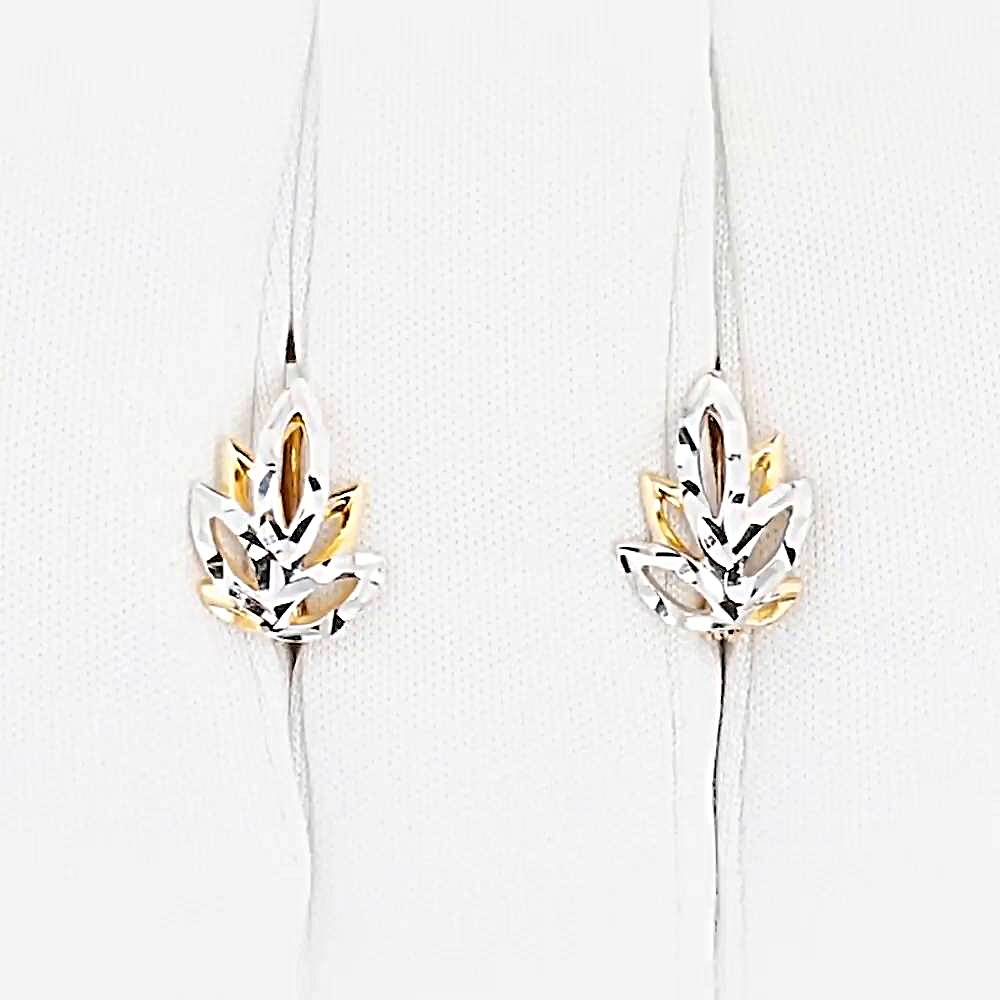 Серьги из красного золота 375 пробы