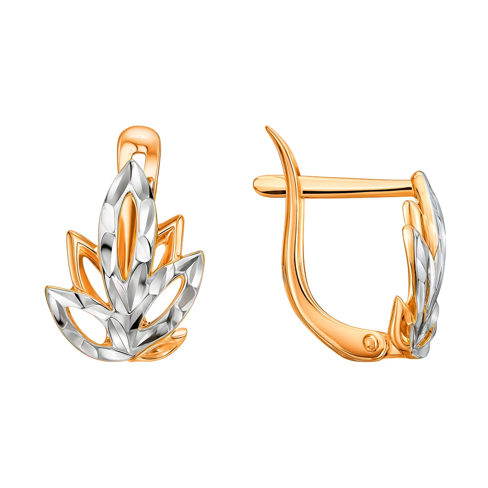 Серьги из красного золота 375 пробы