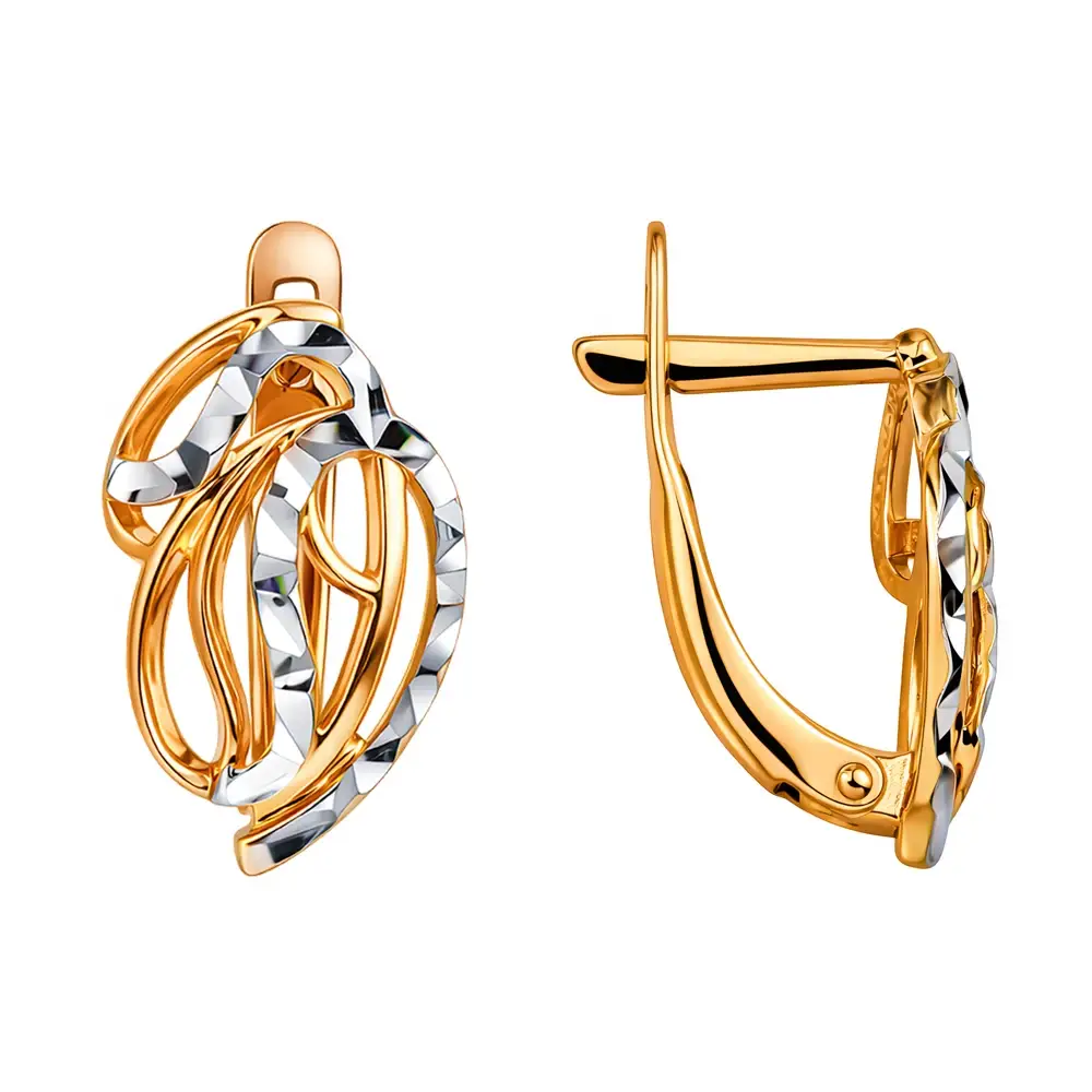 Серьги из красного золота 375 пробы 3