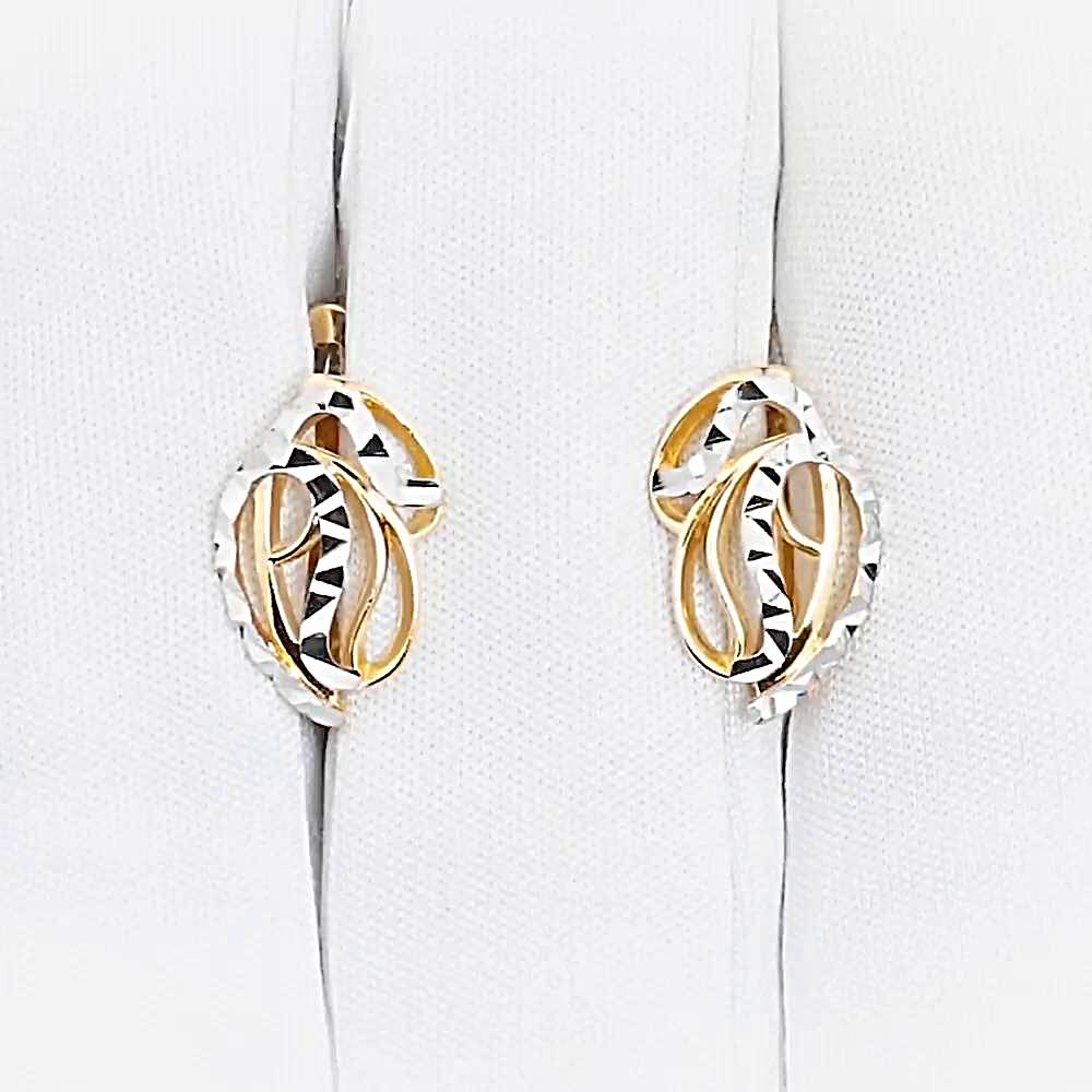 Серьги из красного золота 375 пробы