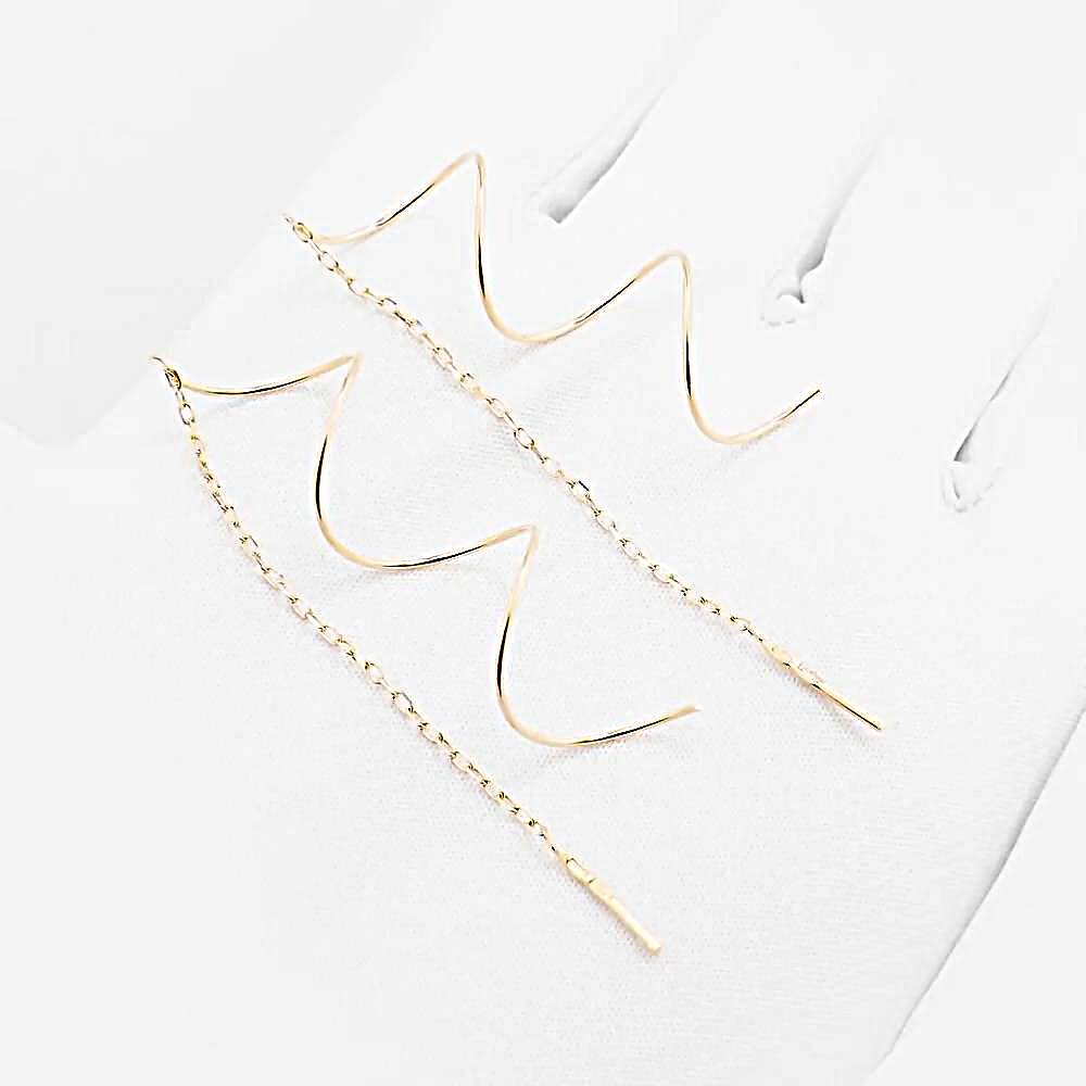 Серьги из красного золота 585 пробы