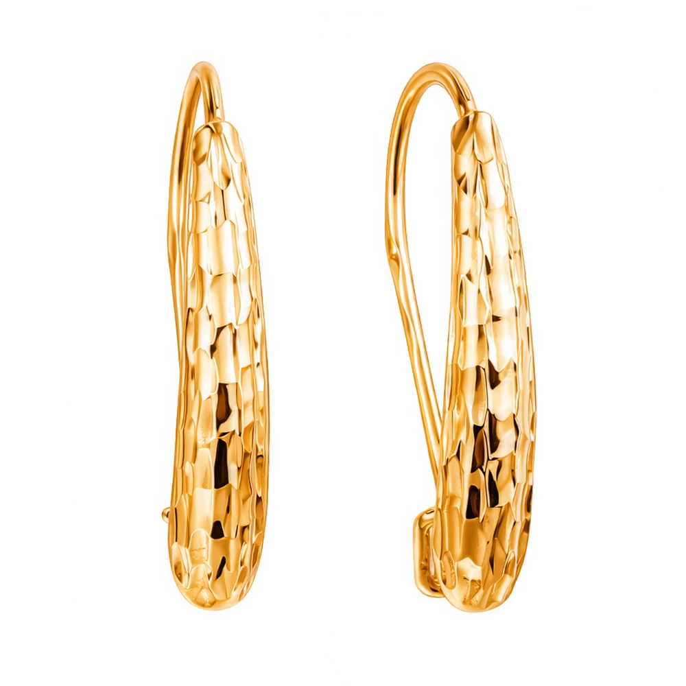 Серьги из красного золота 585 пробы