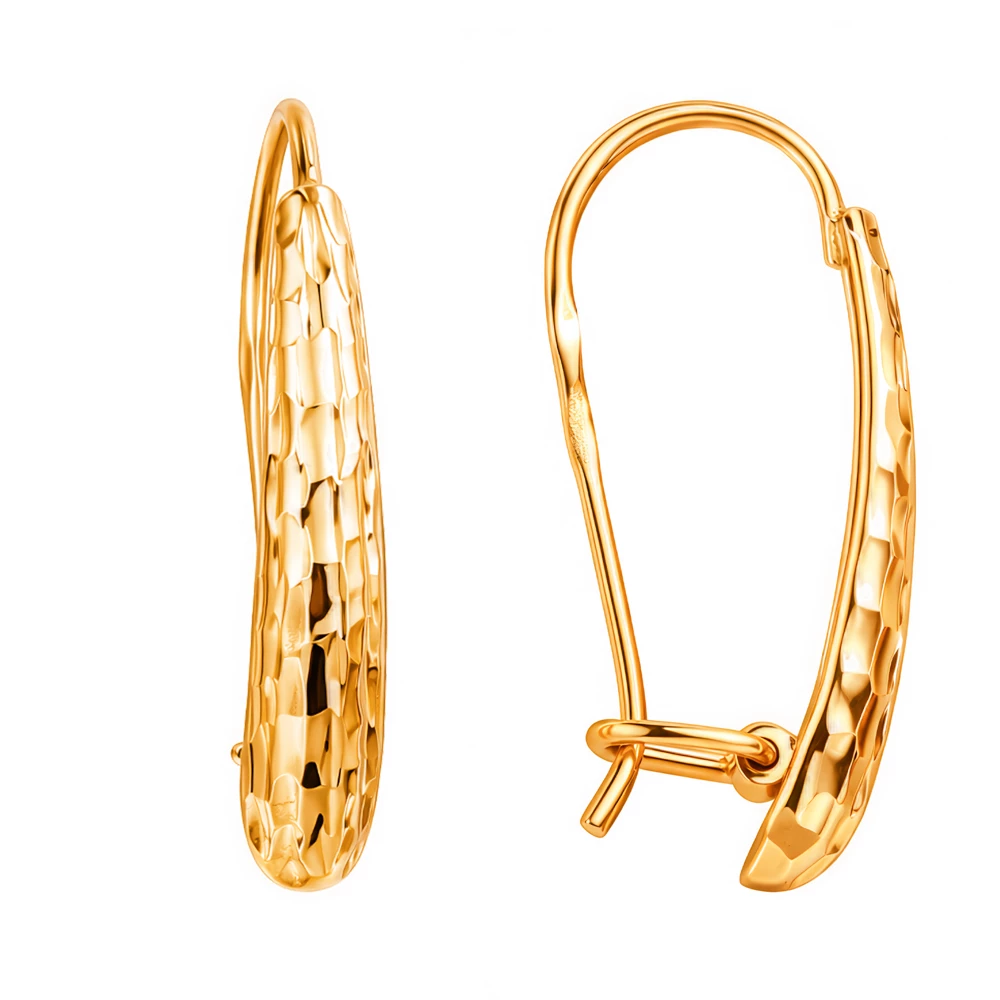 Серьги из красного золота 585 пробы