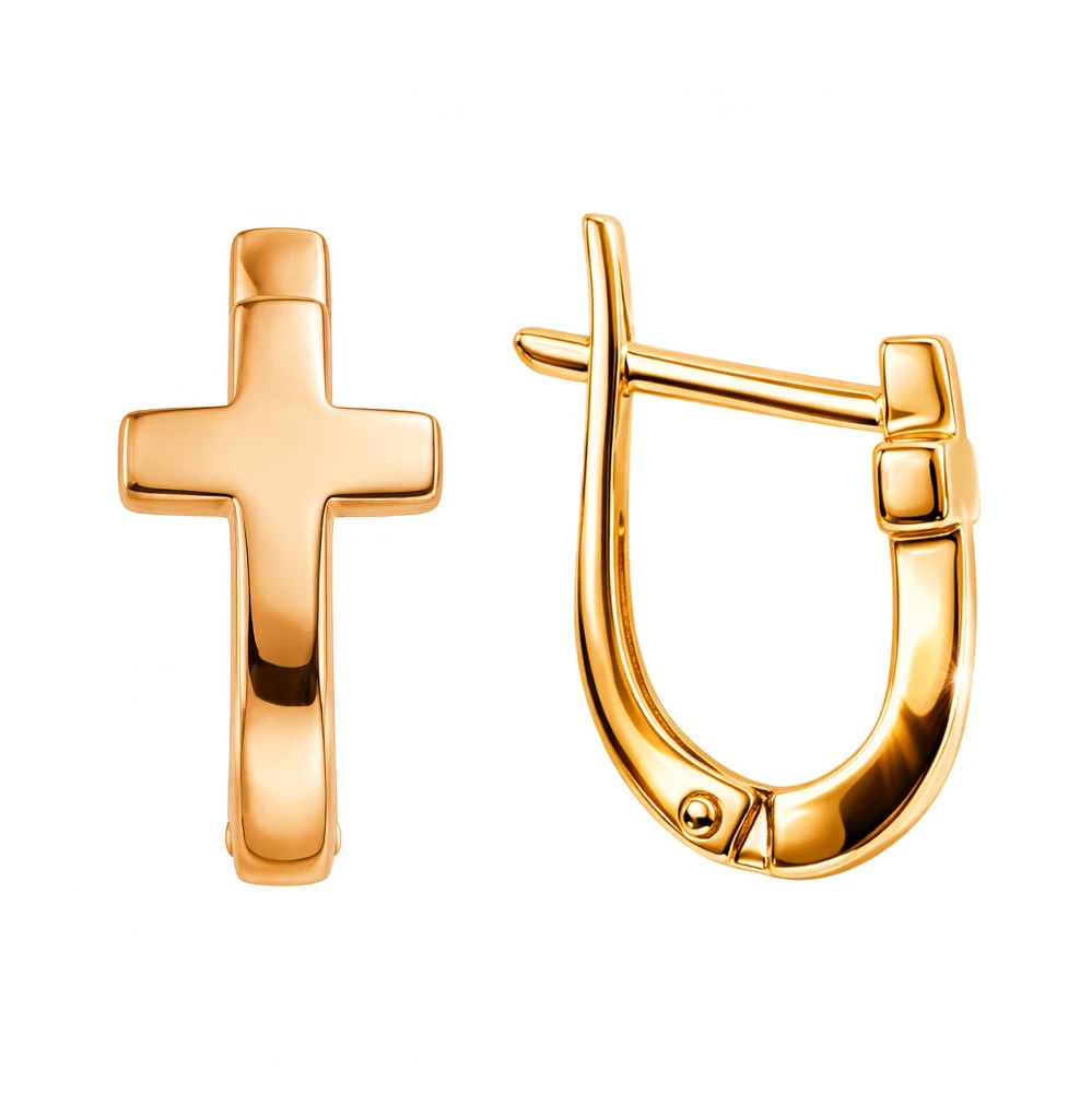 Серьги из красного золота 375 пробы