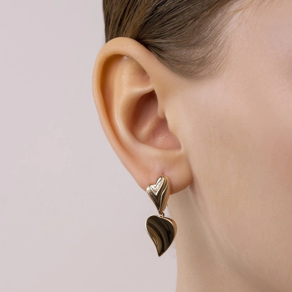Серьги из красного золота 375 пробы