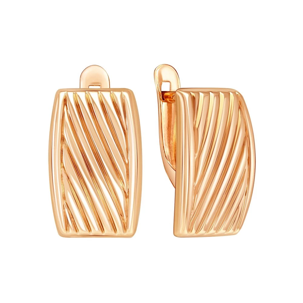 Серьги из красного золота 375 пробы