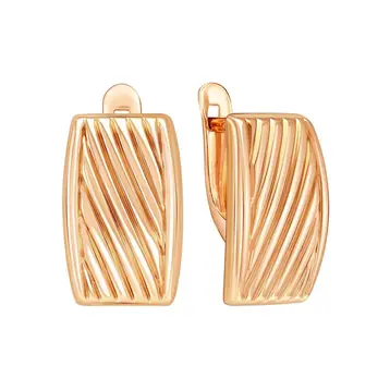 Серьги из красного золота 375 пробы