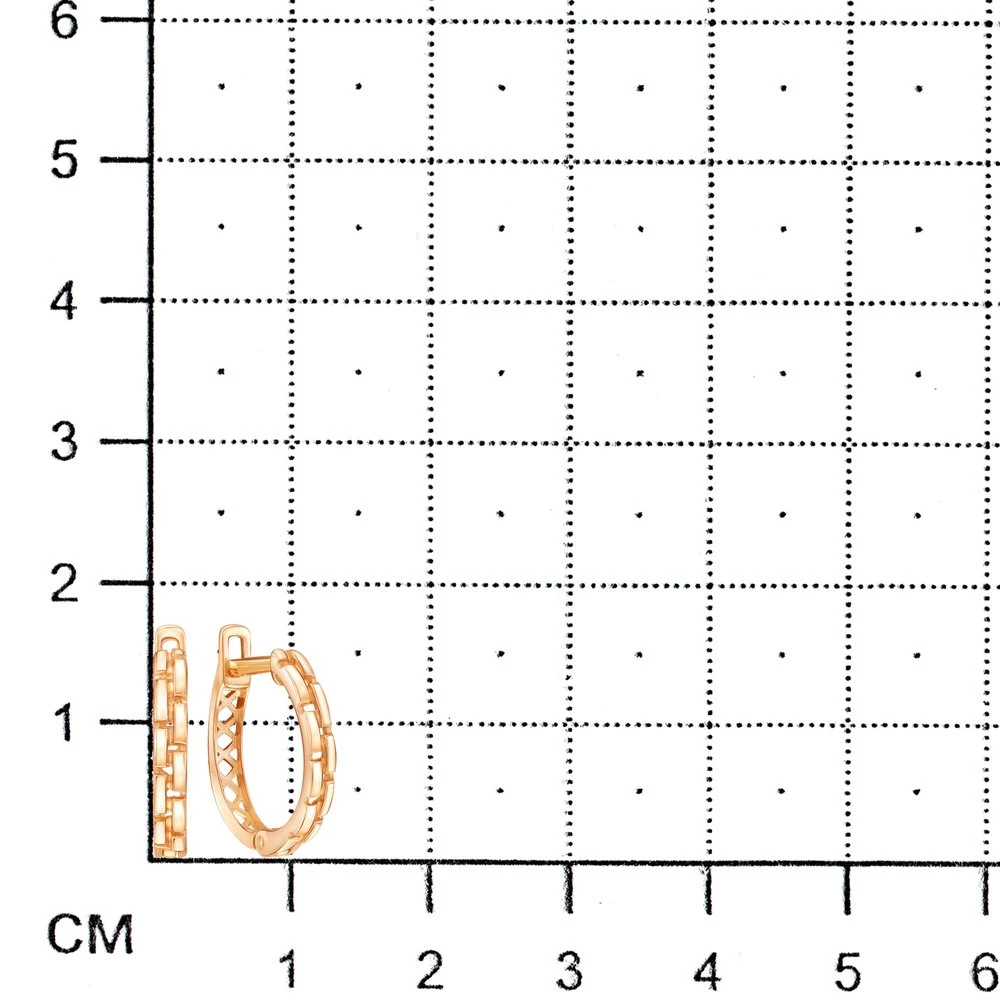 Серьги из красного золота 375 пробы