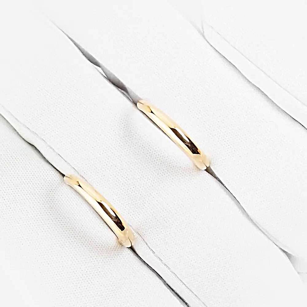 Серьги конго из красного золота 585 пробы