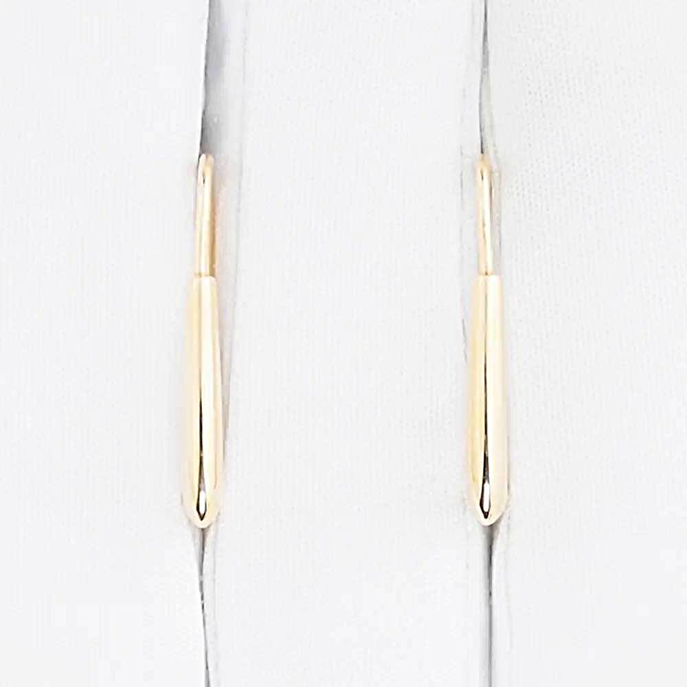 Серьги конго из красного золота 375 пробы