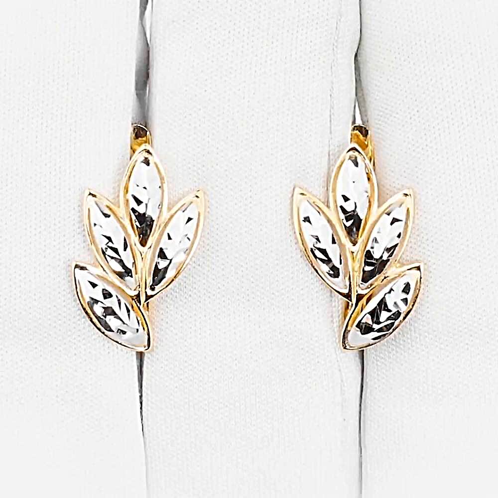 Серьги из красного золота 585 пробы