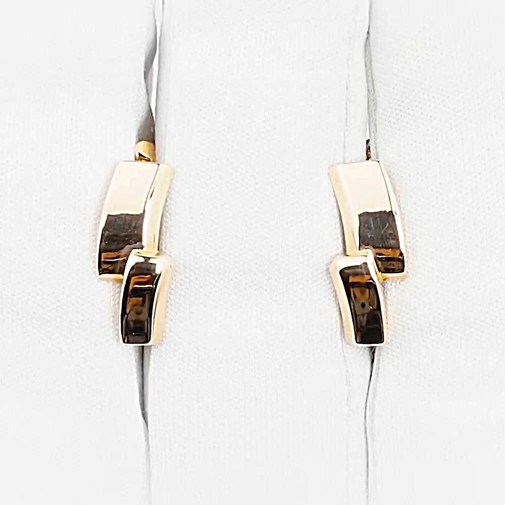 Серьги из красного золота 585 пробы