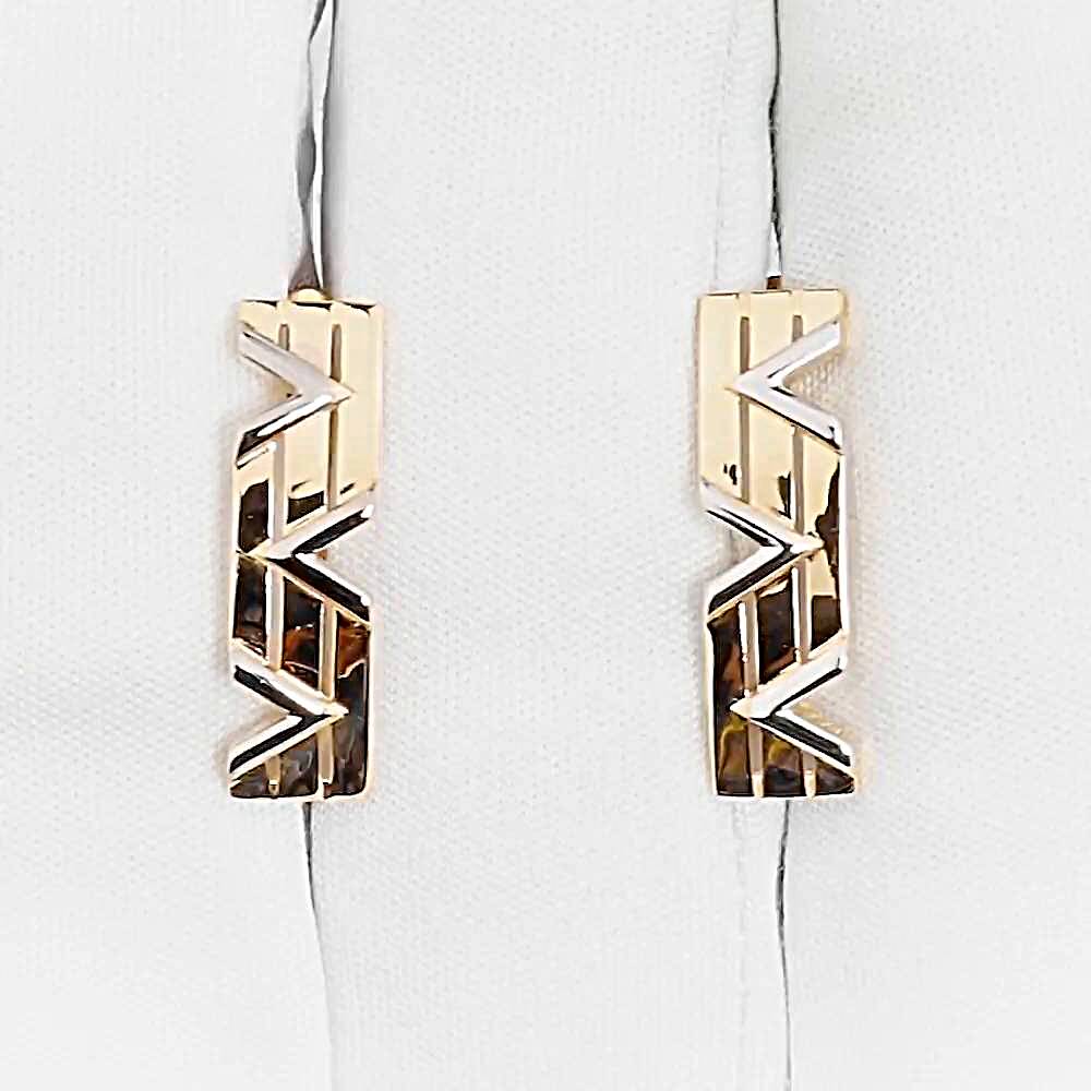 Серьги из красного золота 375 пробы