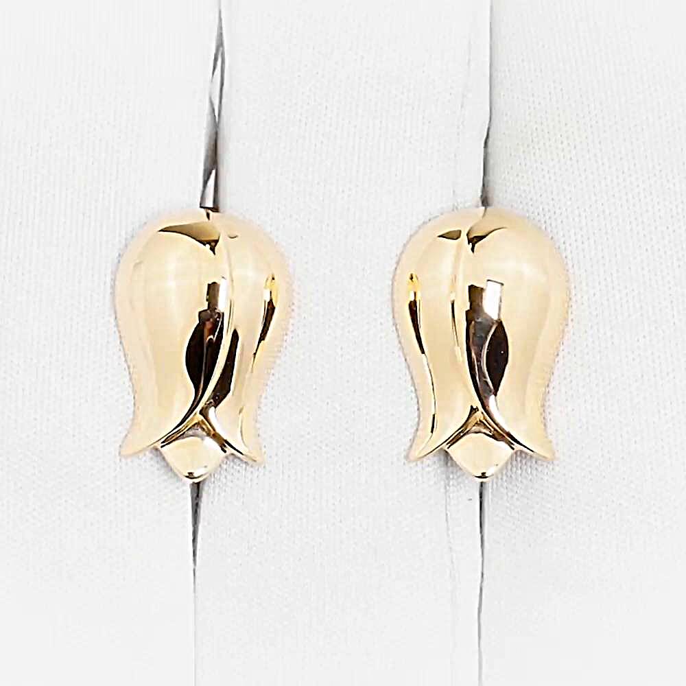 Серьги из красного золота 585 пробы