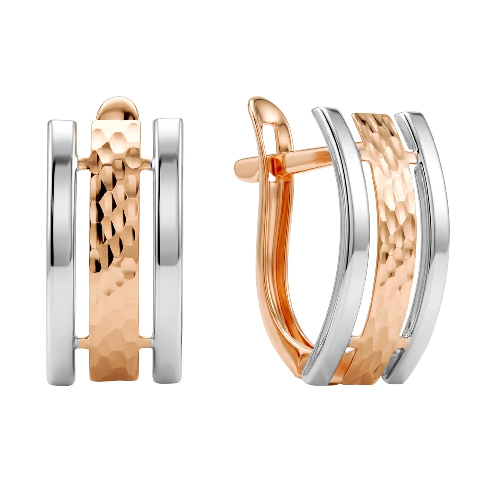 Серьги из красного золота 585 пробы